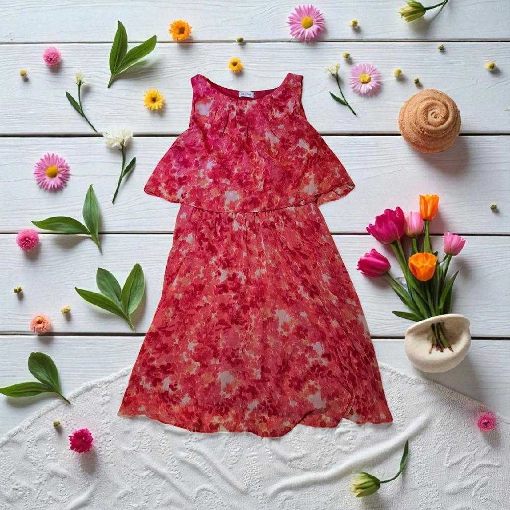 Floral Pink Women's Dress